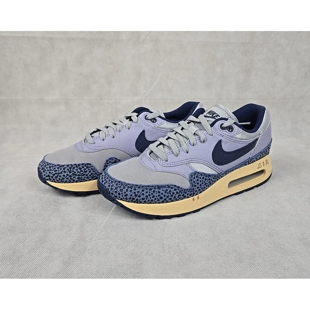 Nike Air Max 1 86' PRM Shoes Mens Size 8 Lost Sketch Grey / Blue Sneakers NEW